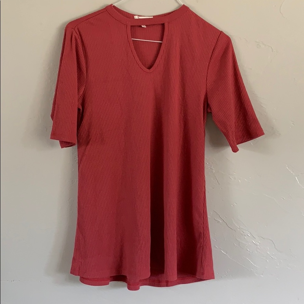 Women’s Maurices dark red/maroon Shirt Size S